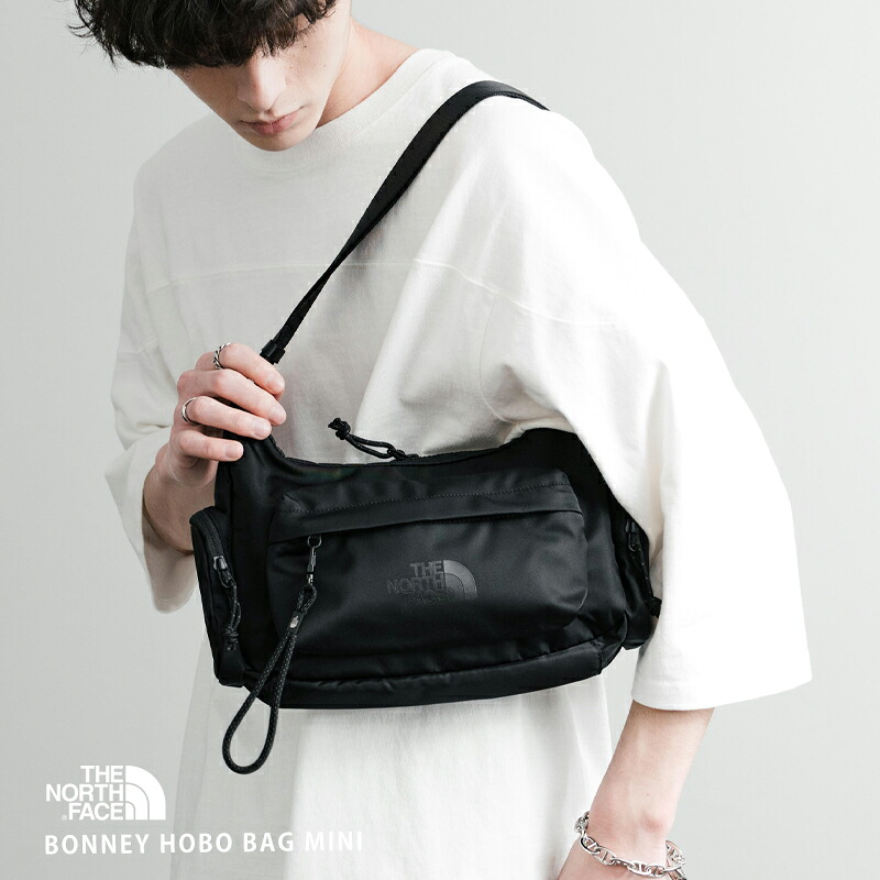 THE NORTH FACE ザ・ノースフェイス WHITE LABEL ホワイトレーベル 日本未展開モデル 韓国 限定 BONNEY HOBO BAG MINI ボーニー メンズ レディース ショルダー 斜め掛け ボディ ミニ ポーチ 鞄 軽量 ロゴ ワンポイント 旅行 サブ ミリタリー カジュアル ストリート 14430|abito