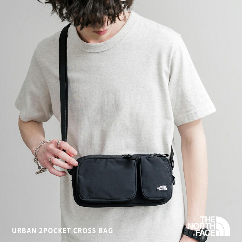 THE NORTH FACE ザ・ノースフェイス 韓国 URBAN 2POCKET CROSS BAG クロスバッグ メンズ レディース ボディ ショルダー 肩掛け 斜め掛け 鞄 ロゴ シンプル ストリート カジュアル アウトドア デイリー フェス スポーツ 軽量 プレゼント 15877｜abito
