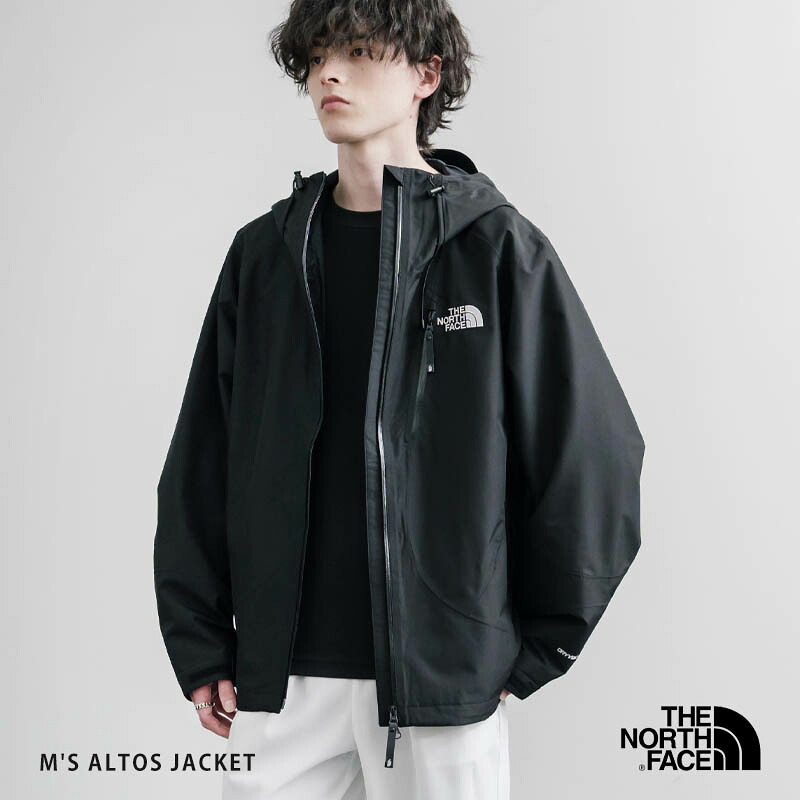 THE NORTH FACE ノースフェイス M'S ALTOS JACKET ウィンドブレーカー メンズ レディース マウンテンパーカー マンパ ブルゾン ツバ付き ライトアウター ダブルジップ オーバーサイズ ワンポイント ロゴ 刺繍 DRYVENT ドライベント 防風 防水 透湿性 スポーティー 15887｜abito