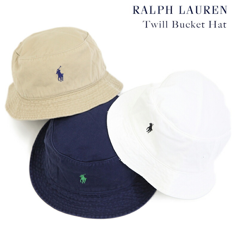 POLO RALPH LAUREN ウィンブルドン ロゴ刺繍 バケットハット (POLO