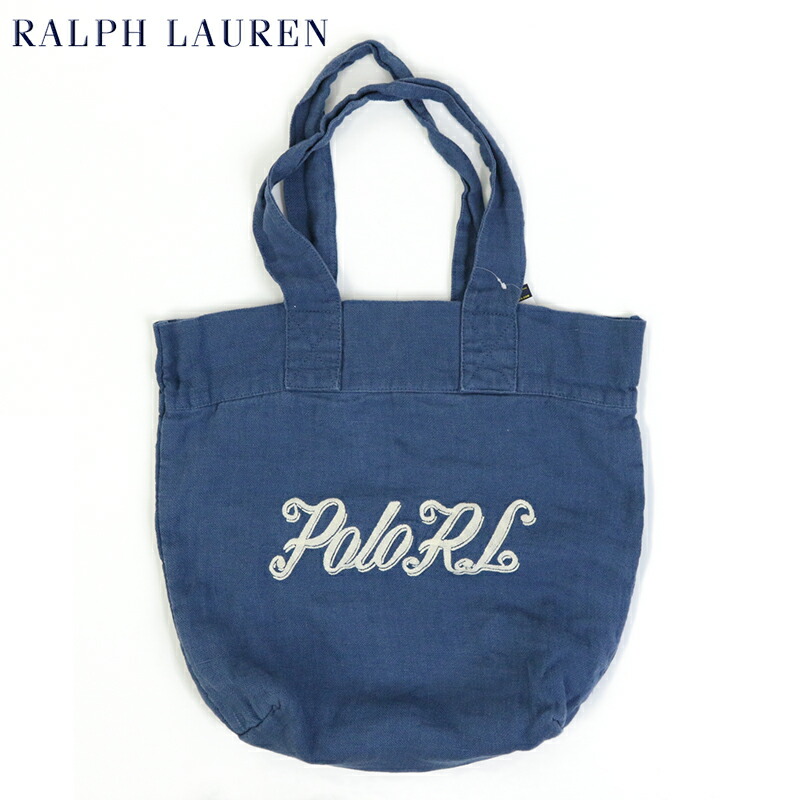 新品 Ralph Lauren アメリカ USA トートバッグ ラルフローレン 楽天市場】POLO Ralph Lauren Cotton&Linen Tote Bag (BLUE