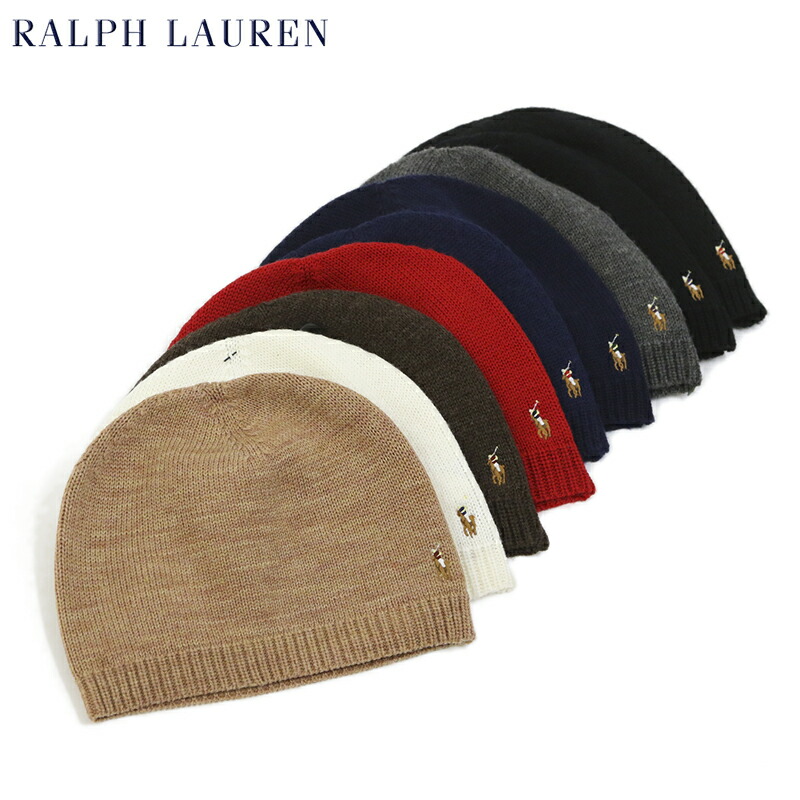 ralph lauren merino beanie