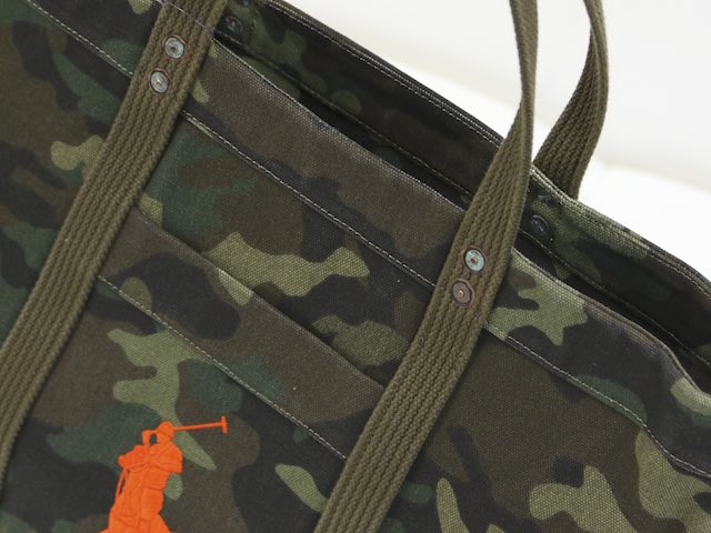 ralph lauren camo tote bag