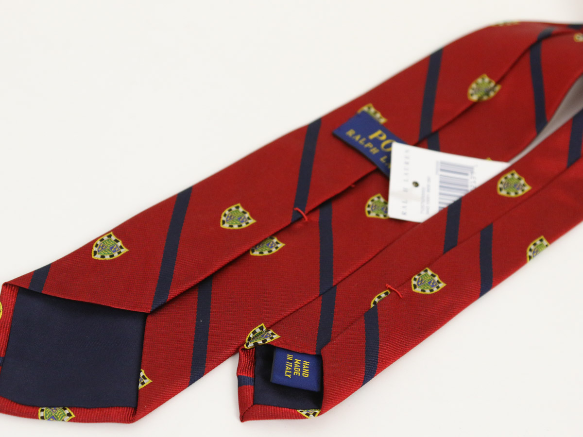 【楽天市場】ポロ ラルフローレン シルク ネクタイ ストライプ 刺繍POLO by Ralph Lauren Silk Necktie