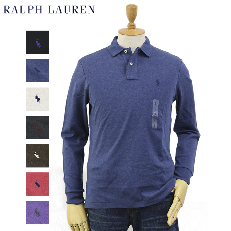 【楽天市場】Ralph Lauren Men's "Medium Fit" Cotton Jersey l/s Polo Shirt US