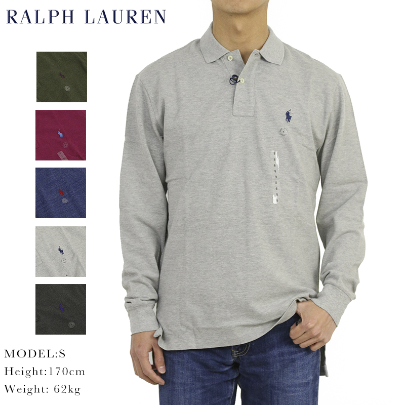 楽天市場 ポロ ラルフローレン コットン 鹿の子 クラシック 長袖ポロシャツ ワンポイント Polo Ralph Lauren Men S Cotton Mesh L S Polo Shirt Us Donuts ドーナッツ