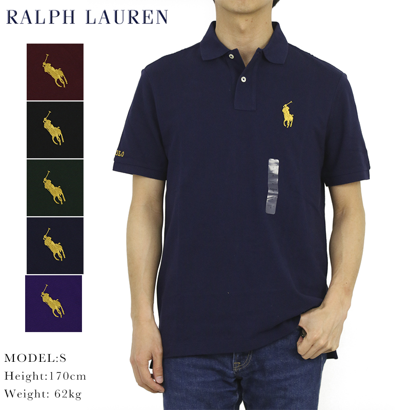 ポロ ラルフローレン クラシックフィット ビッグポニー 半袖 カノコ 無地 ポロシャツ POLO Ralph Lauren Men's  