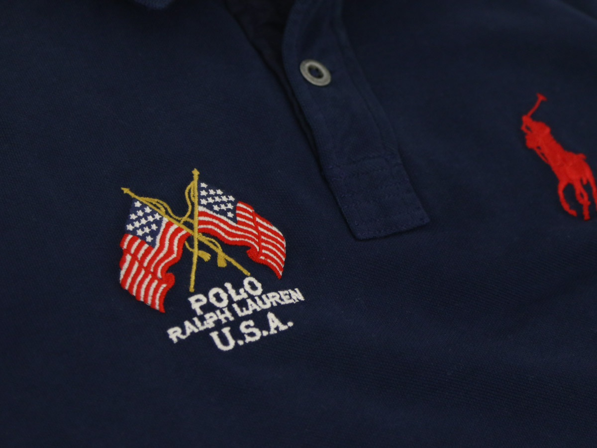 ralph lauren polo shirt with american flag