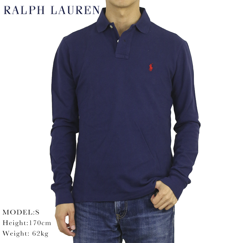 【楽天市場】ポロ ラルフローレン コットン 鹿の子 カスタムフィット 長袖ポロシャツ ワンポイント POLO Ralph Lauren Men