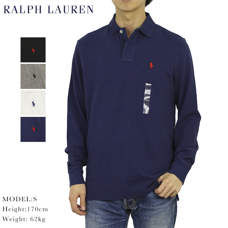 【楽天市場】ポロ ラルフローレン クラシックフィット コットン鹿の子 長袖ポロシャツ POLO Ralph Lauren Men's CLASSIC FIT Cotton Mesh l/s