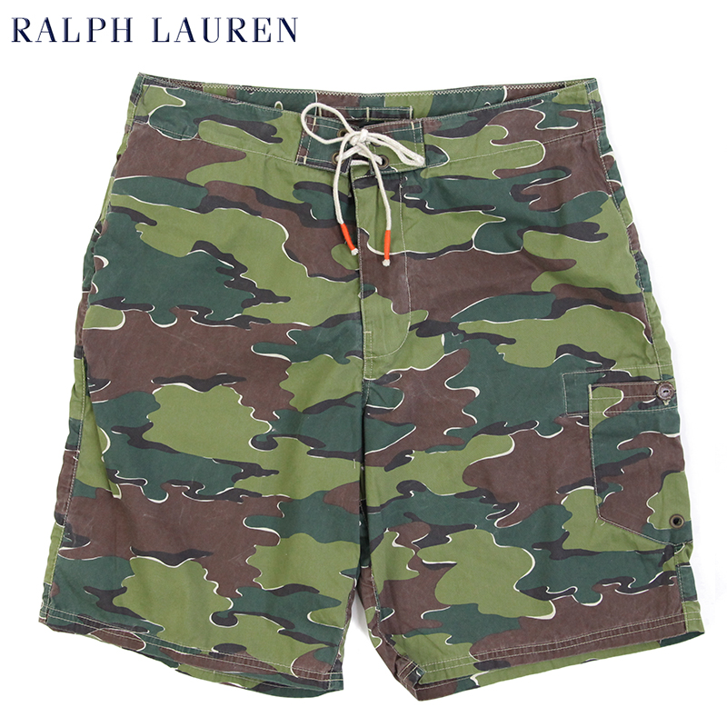 polo camo swim trunks