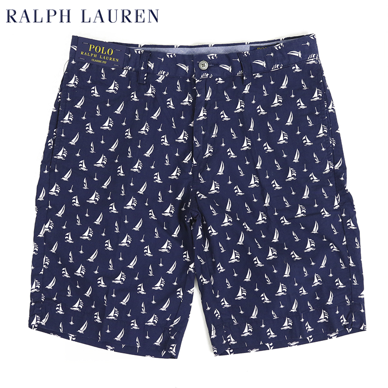 【楽天市場】ポロ ラルフローレン ヨットプリント クラシックフィット ショーツ ショートパンツ 半ズボン Ralph Lauren Men's