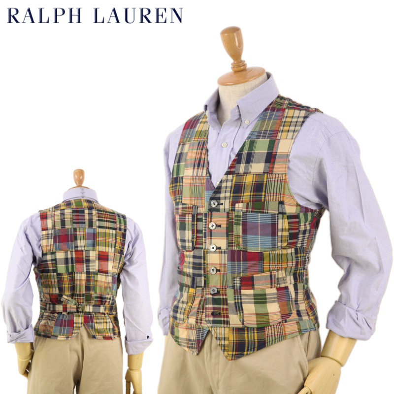 ralph lauren patchwork vest