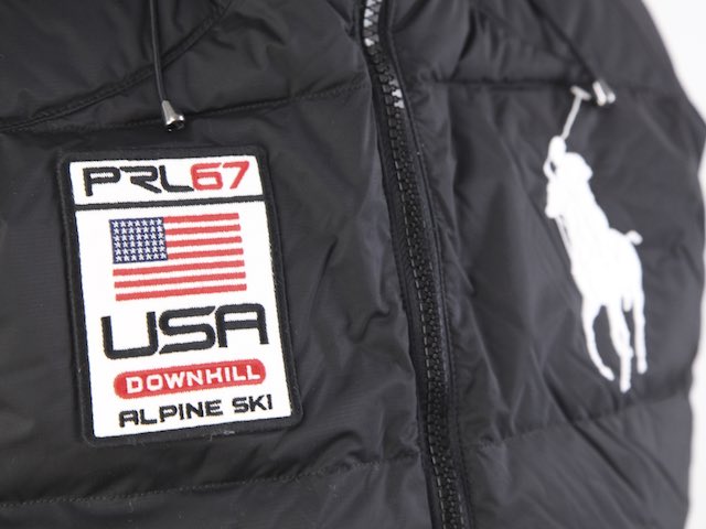 men's big pony alpine ski down puffer vest