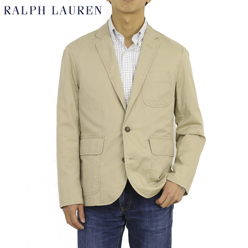 【楽天市場】ポロ ラルフローレン コットン3ボタンジャケット ブレザー POLO by Ralph Lauren Men's Cotton