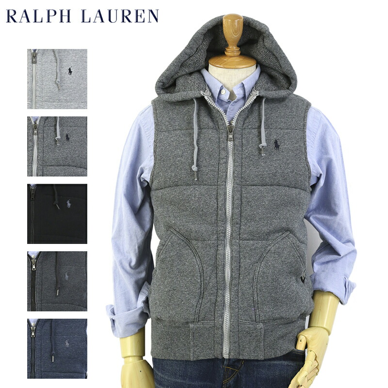 【楽天市場】POLO by Ralph Lauren Men's Fleece Vest Hoodie USポロ ラルフローレン 中綿入り