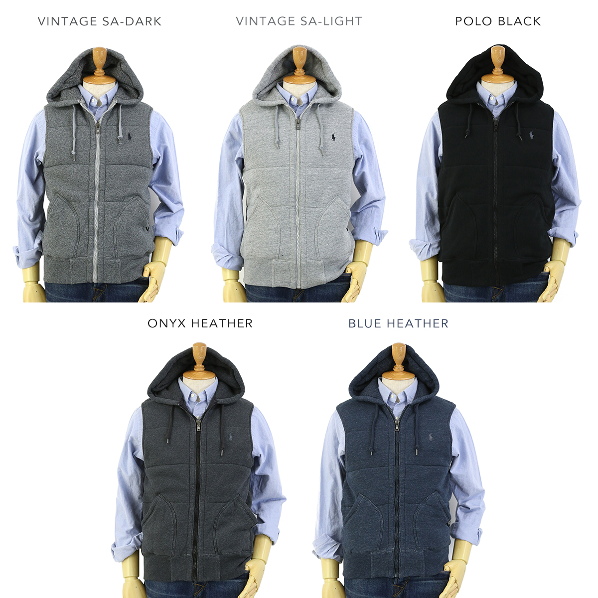 【楽天市場】POLO by Ralph Lauren Men's Fleece Vest Hoodie USポロ ラルフローレン 中綿入り