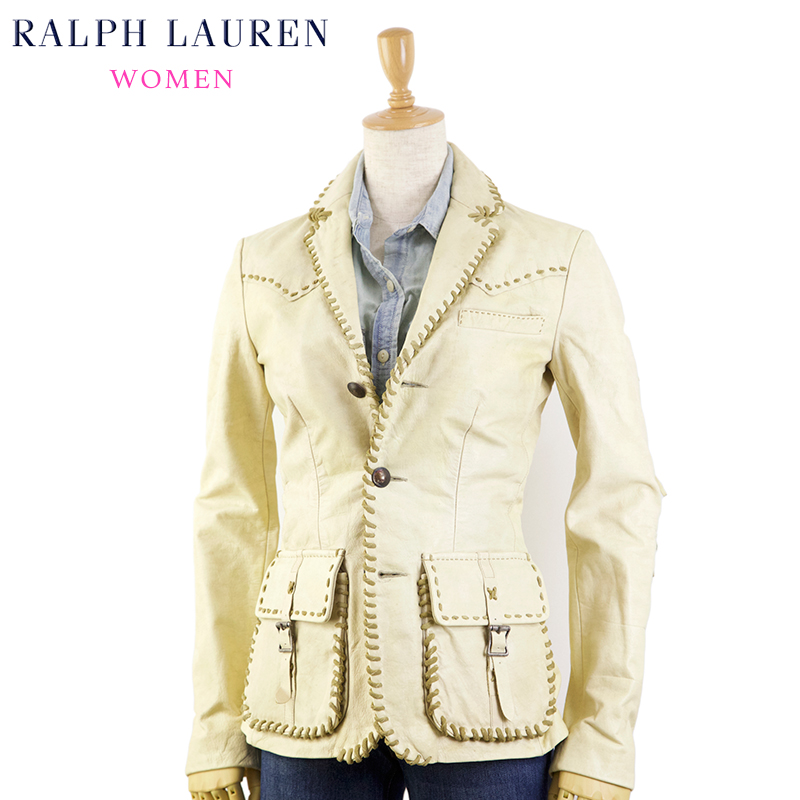 【楽天市場】(WOMEN) Ralph Lauren Women's Leather Jacket 女性用 ラルフローレン レザージャケット