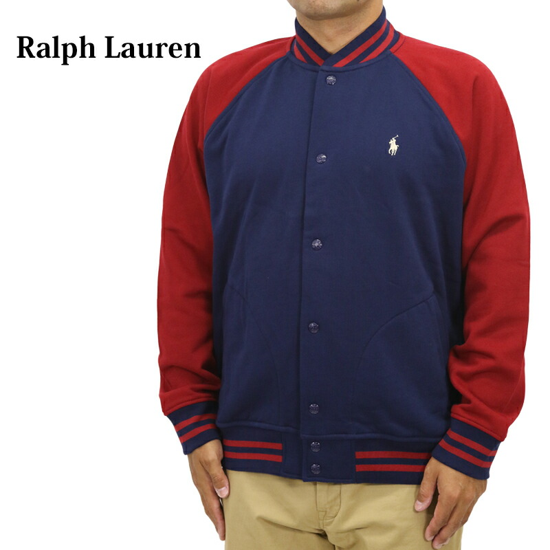【ポロ ラルフローレン】スタジャン スウェット 楽天市場】POLO Ralph Lauren Men's Fleece Varsity Jacket US