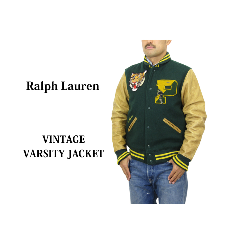 楽天市場】Ralph Lauren Men's Fleece Varsity Jacket USラルフ 