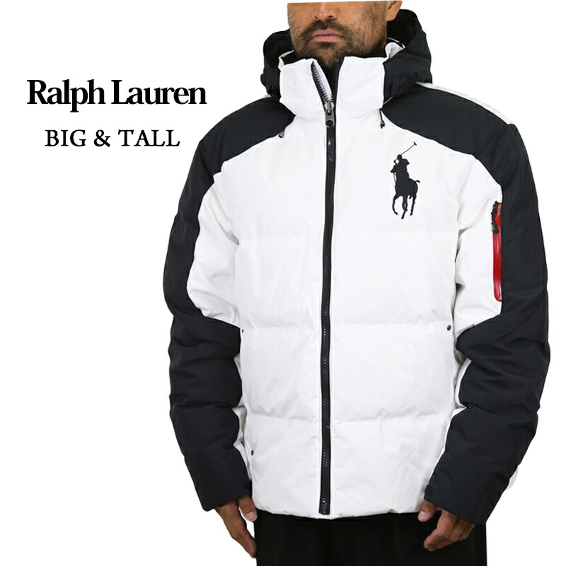 【〜1/27期間限定お値下げ】LAUREN フード付きホワイトダウンジャケット 楽天市場】アウトレット ラルフローレン POLO Ralph Lauren ビッグ
