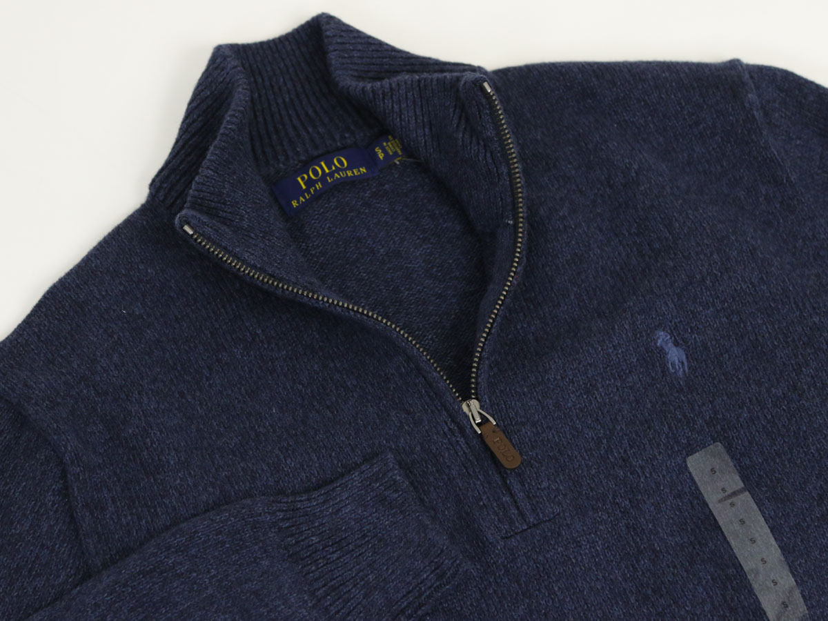 【楽天市場】ポロ ラルフローレン メンズ コットン ハーフジップ セーター POLO Ralph Lauren Men's Cotton Rag Half-Zip Sweater US