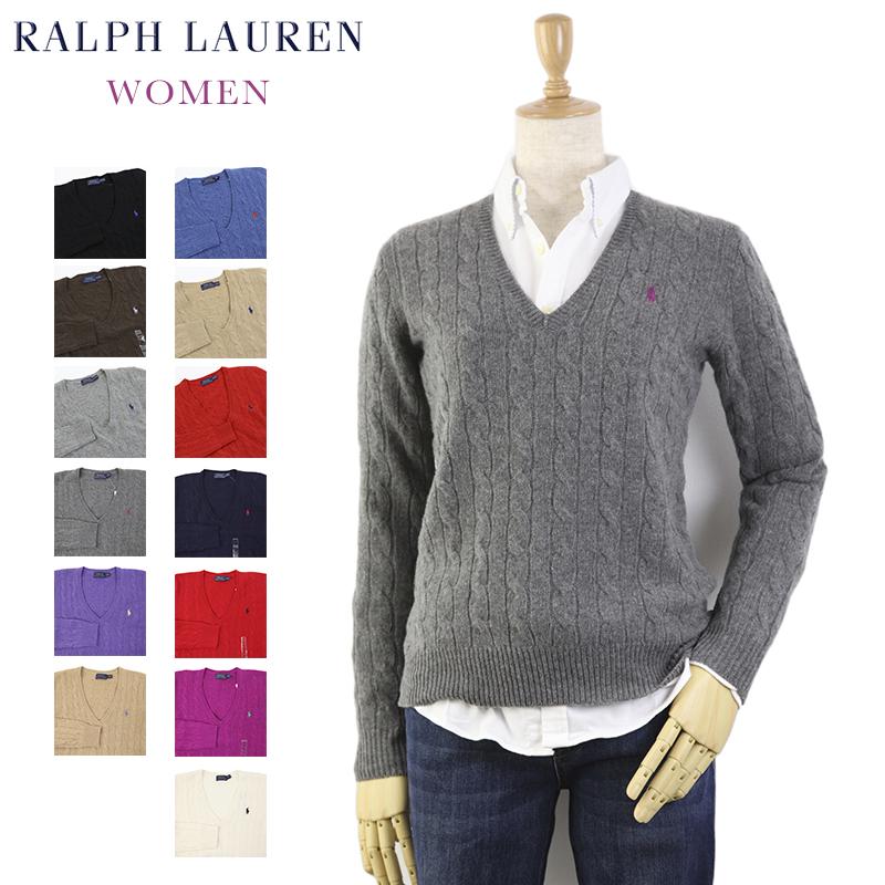 楽天市場】Ralph Lauren Women's Merino Cable Sweater USラルフ