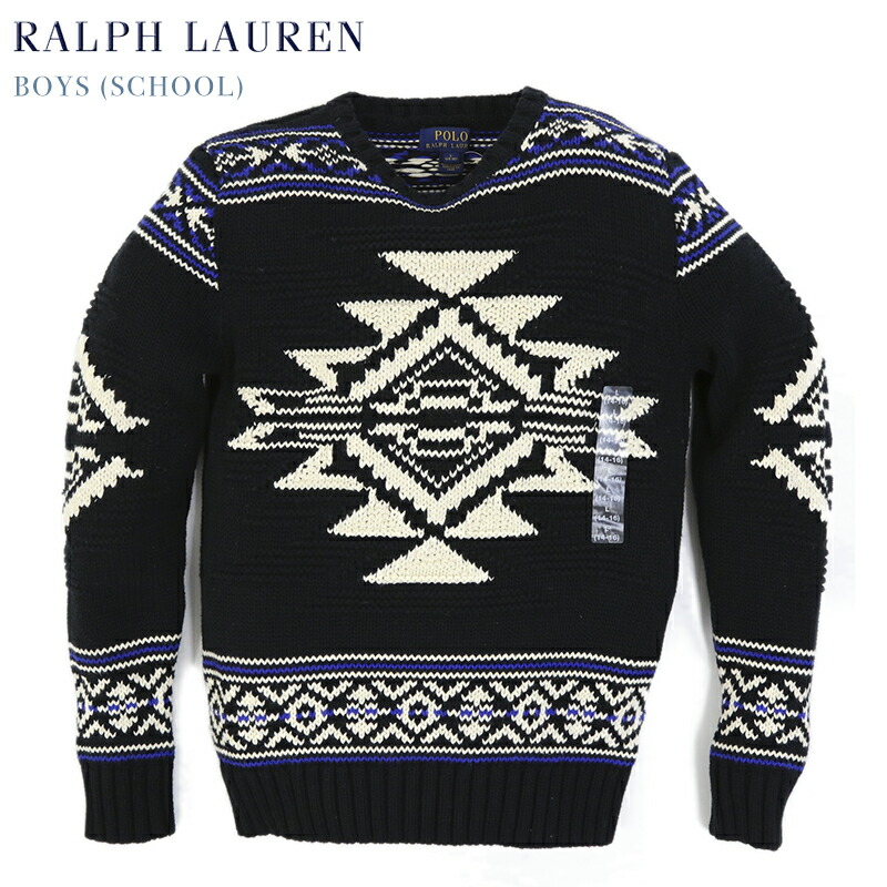 Ralph Lauren ラルフローレン コットンセーターエルボーパッチ M ポロ ラルフ ローレン POLO RALPH LAUREN エルボーパッチ
