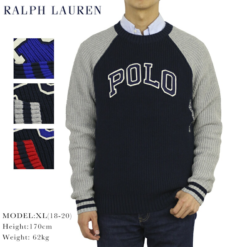 polo crew neck sweaters