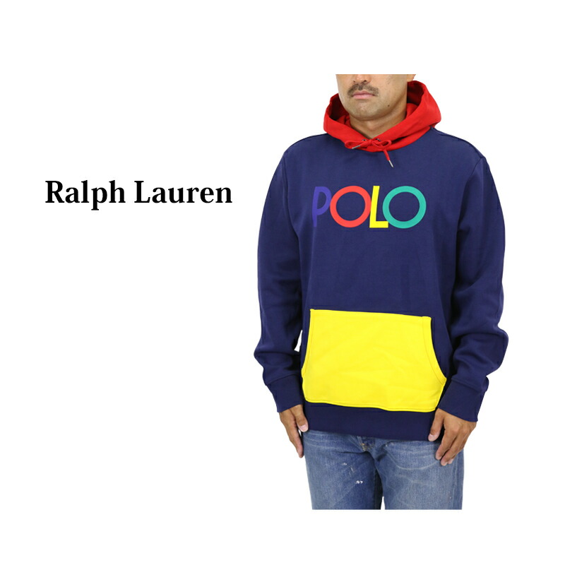 ポロ ラルフローレン メンズ ロゴ パネル 切り替え ジャージー プルオーバー パーカー POLO Ralph Lauren Men's Pullover Hoodie US