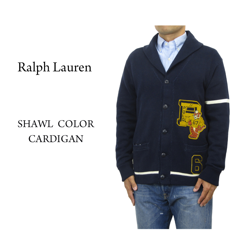 楽天市場】Ralph Lauren Men's Vintage Fleece Shawl Collar Cardigan