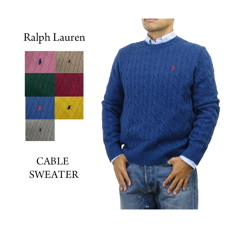 楽天市場】Ralph Lauren Men's Fairisle Crewneck Sweater US ポロ 