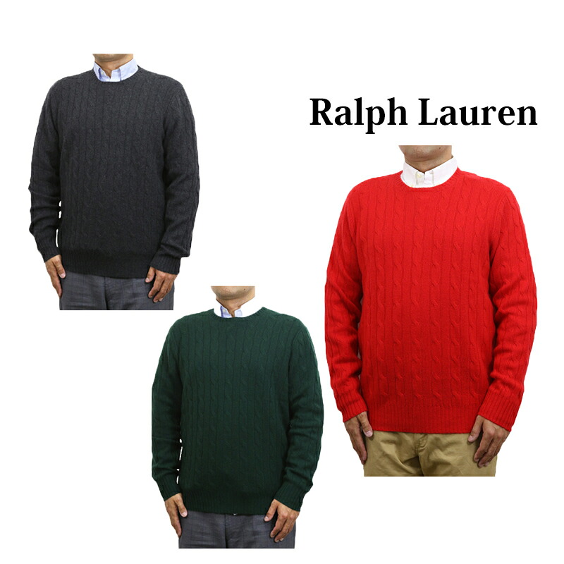 ポロ ラルフローレン メンズ カシミヤ 有線テレビ 労働者の一団のど首 ティーシャツ (NO PONY)  POLO Ralph Lauren Men\u0027s \