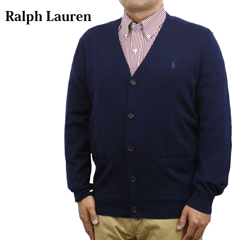 楽天市場】ポロ ラルフローレン メンズ ウール レタード カーディガン
