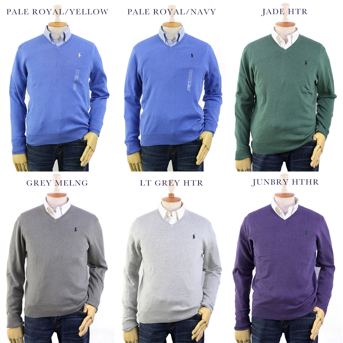【楽天市場】Ralph Lauren Men's "PIMA COTTON" V-neck Sweater US ポロ ラルフローレン V
