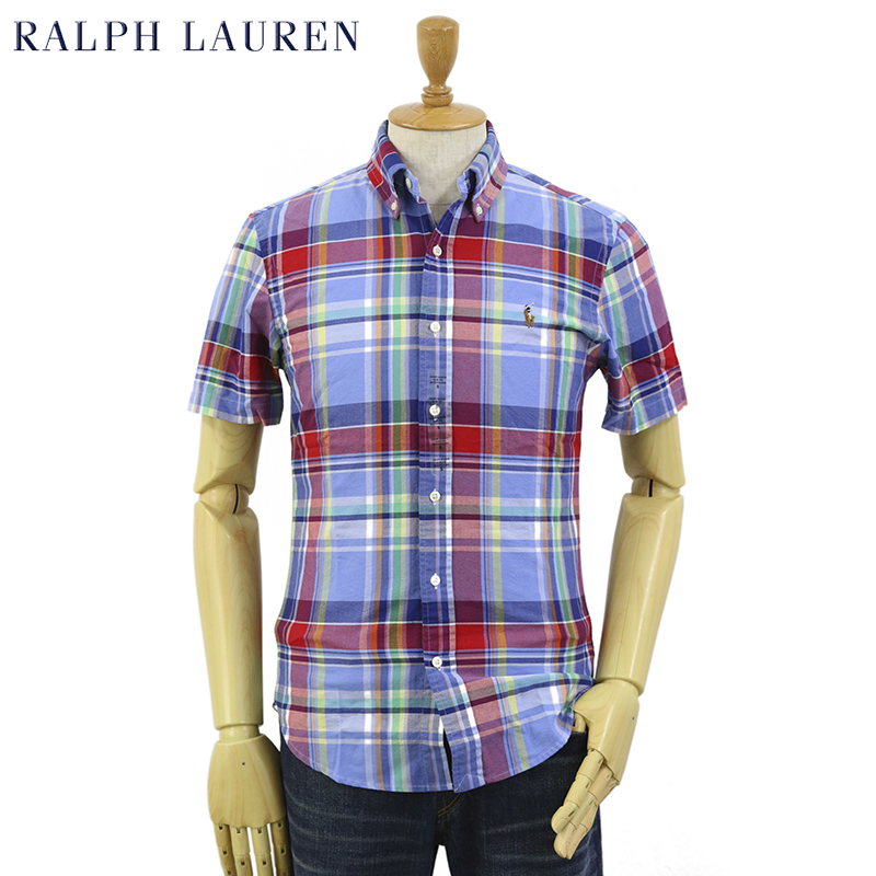 【楽天市場】Ralph Lauren S/S "SLIM FIT" Oxford Plaid S/S B.D.Shirts US ポロ ラルフ