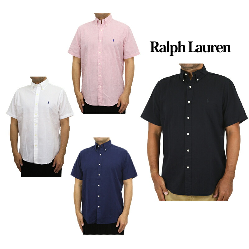 美品✨ポロラルフローレン　半袖シャツ　シアサッカー　マルチカラー　メンズ　M 美品】POLO RALPH LAUREN 半袖 M シアサッカー マルチカラー