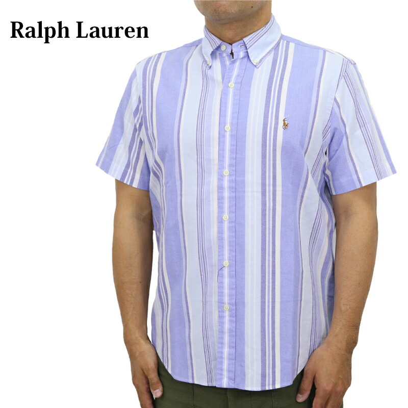 楽天市場】ポロ ラルフローレン メンズ クラシックフィット パフォーマンス ストライプ ボタンダウン 半袖シャツ POLO Ralph Lauren  Men's 