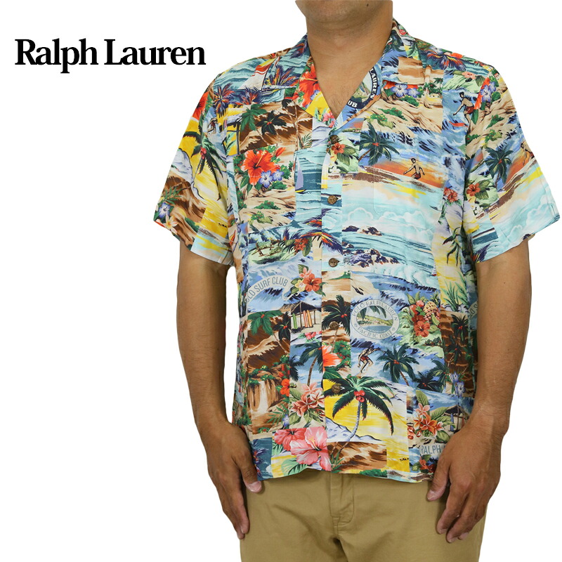 ポロ ラルフローレン メンズ クラシックフィット 半袖 ビンテージ風 アロハシャツ Polo Ralph Lauren Men's \