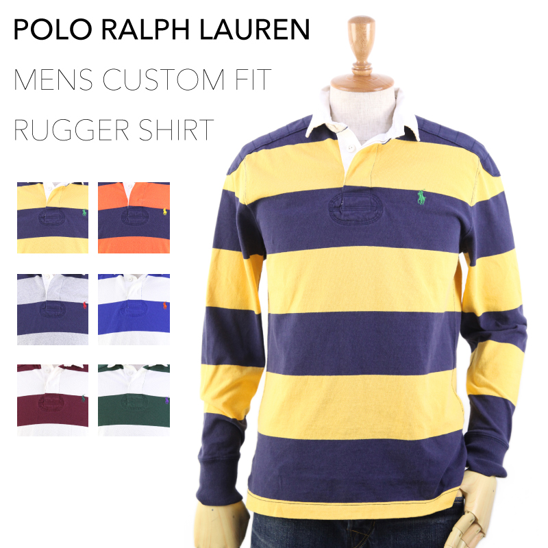 Ralph Lauren Men's &quot;CUSTOM FIT&quot; Rugger Shirt  US ポロ ラルフローレン カスタムフィット ラガーシャツ