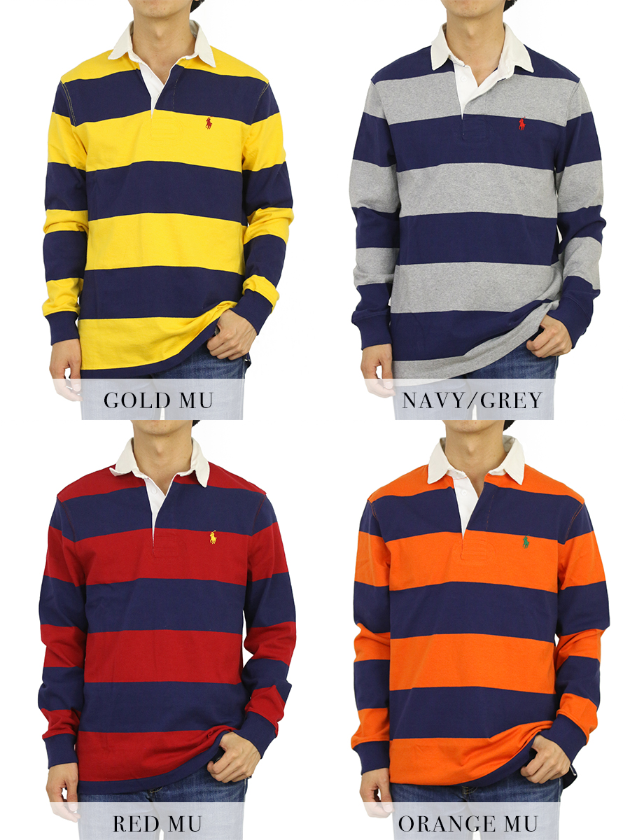 【楽天市場】ポロ ラルフローレン ボーダー 長袖 ラガーシャツ POLO Ralph Lauren Men's "ICONIC RUGBY SHIRT"：donuts （ドーナッツ）