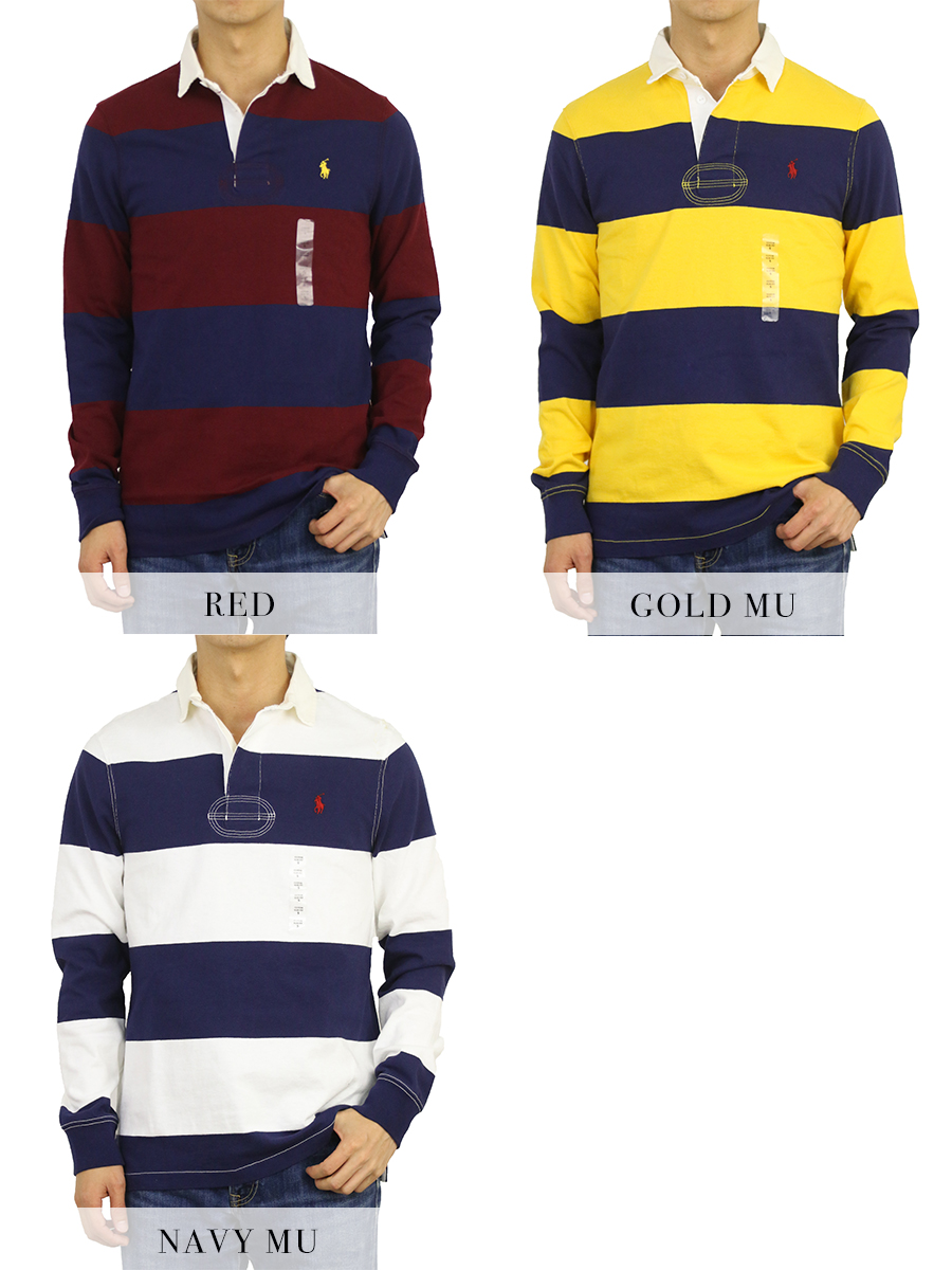 【楽天市場】ポロ ラルフローレン カスタムスリムフィット ボーダー 長袖 ラガーシャツ POLO Ralph Lauren Men's