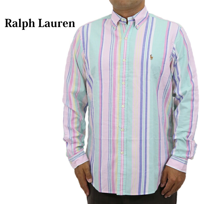 楽天市場】ポロ ラルフローレン 長袖 クラシックフィット マルチストライプ ボタンダウンシャツ POLO Ralph Lauren Men's  Multi Stripe 