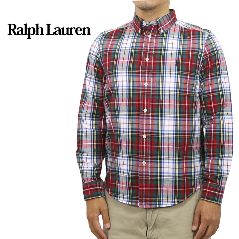 ポロ ラルフローレン ボーイズ タータンチェック コットン ボタンダウン 長袖シャツ POLO Ralph Lauren Boy l/s Cotton B.D. Shirts US