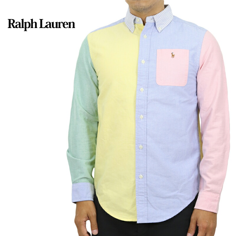 ポロ ラルフローレン ボーイズ パネル切替 オックスフォード ボタンダウン 長袖シャツ POLO Ralph Lauren Boy's l/s Panelled Oxford B.D.Shirts US