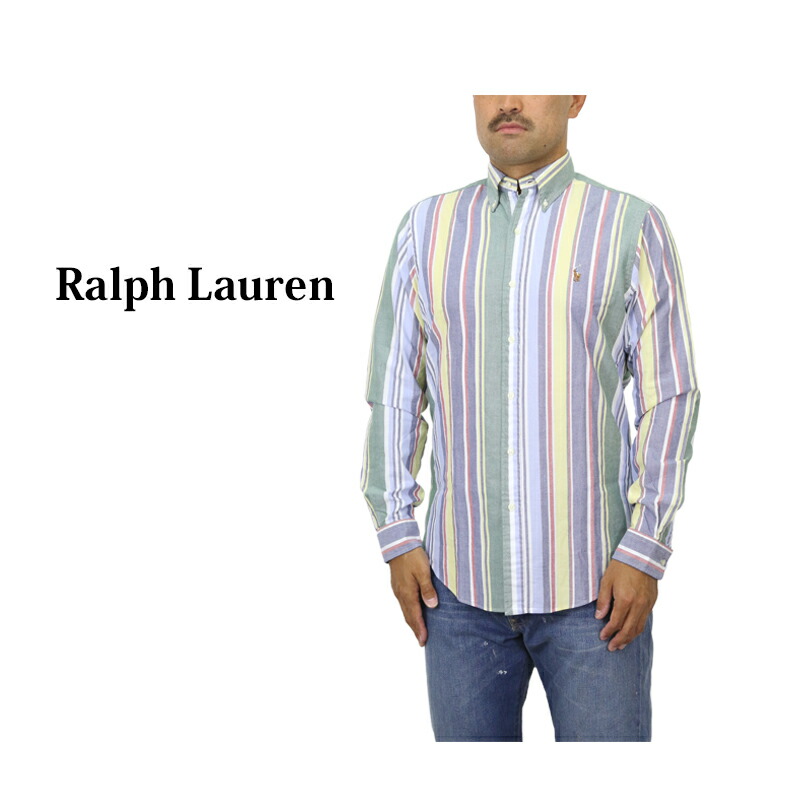 楽天市場】ポロ ラルフローレン 長袖 クラシックフィット クレイジーストライプ ボタンダウンシャツ POLO Ralph Lauren Men's  Multi Stripe 