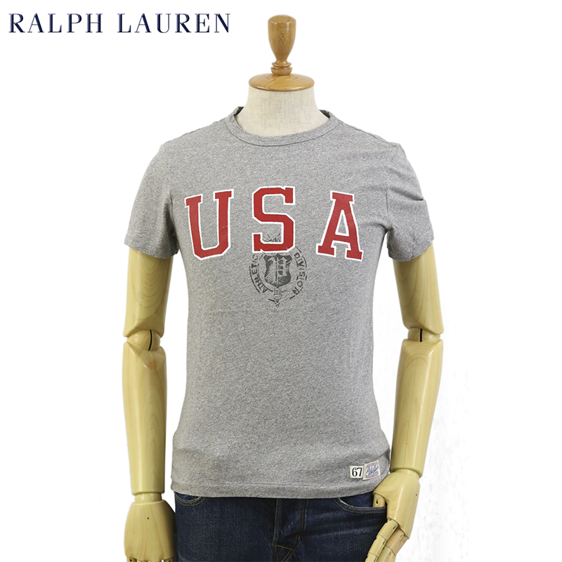 Ralph Lauren Men's USA Athletic T-shirts  US ポロ ラルフローレン カレッジプリント ビンテージ Tシャツ