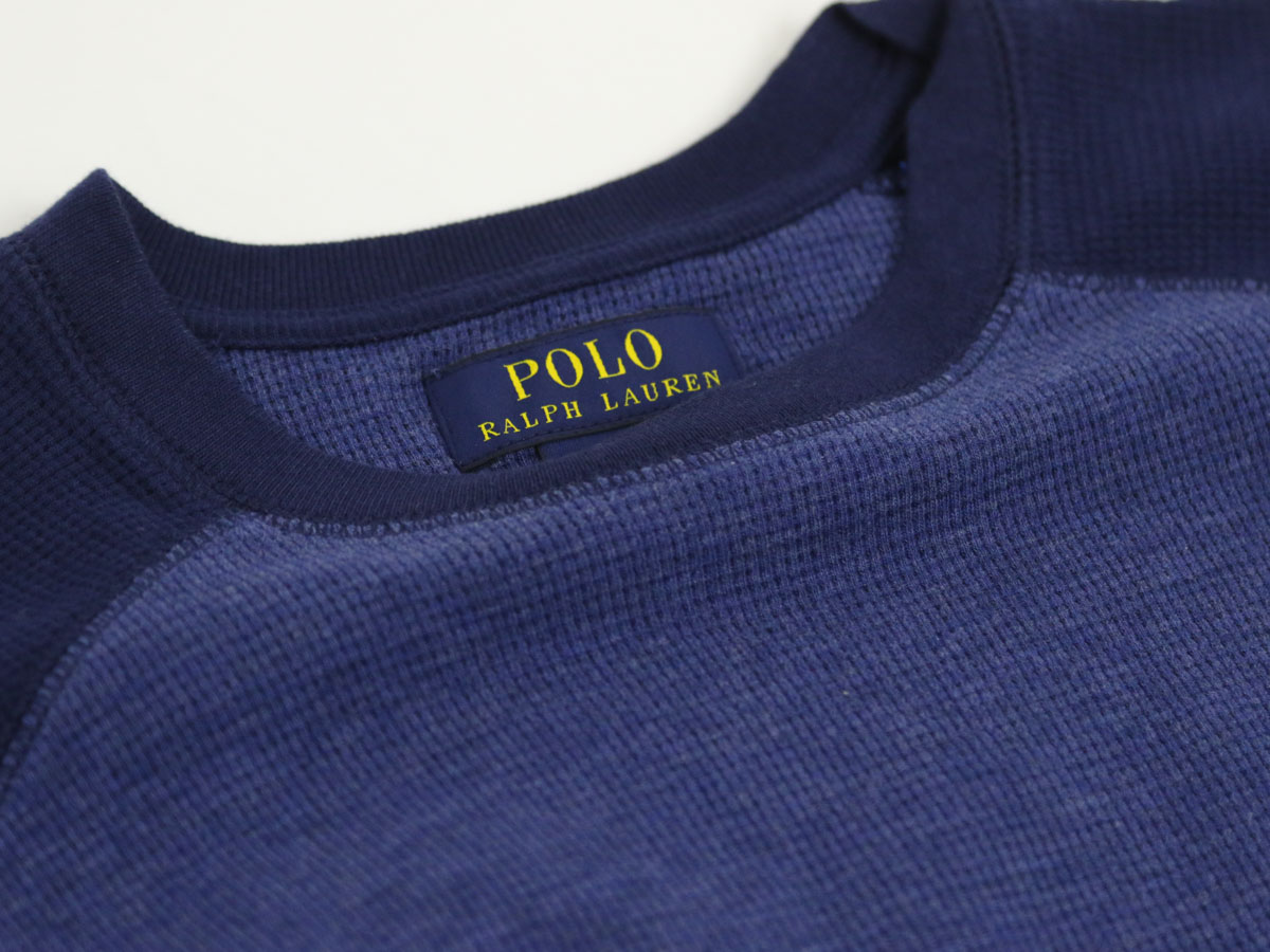 【楽天市場】ポロ ラルフローレン メンズ 無地 ワッフルサーマル 長袖Tシャツ ワンポイント POLO Ralph Lauren Men's