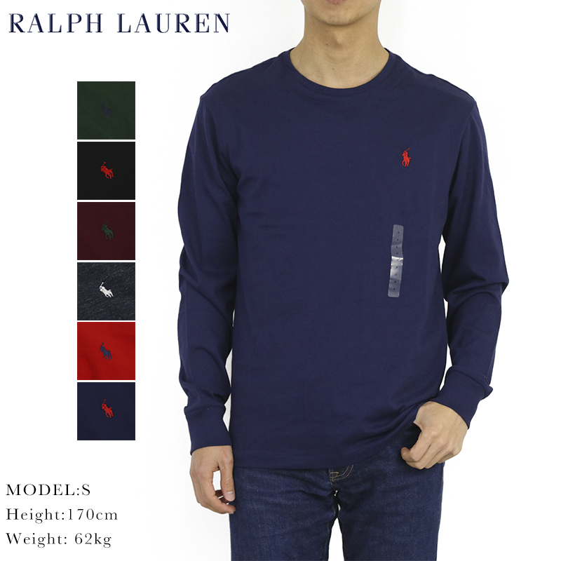 楽天市場】POLO Ralph Lauren Men's Crew l/s T-shirts US ポロ ラルフ 