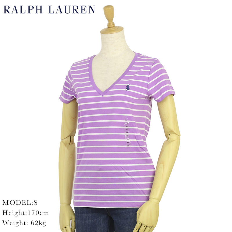 楽天市場 ポロ ラルフローレン レディース Vネック ボーダー Tシャツ Polo Ralph Lauren Women S V Neck Tee Donuts ドーナッツ